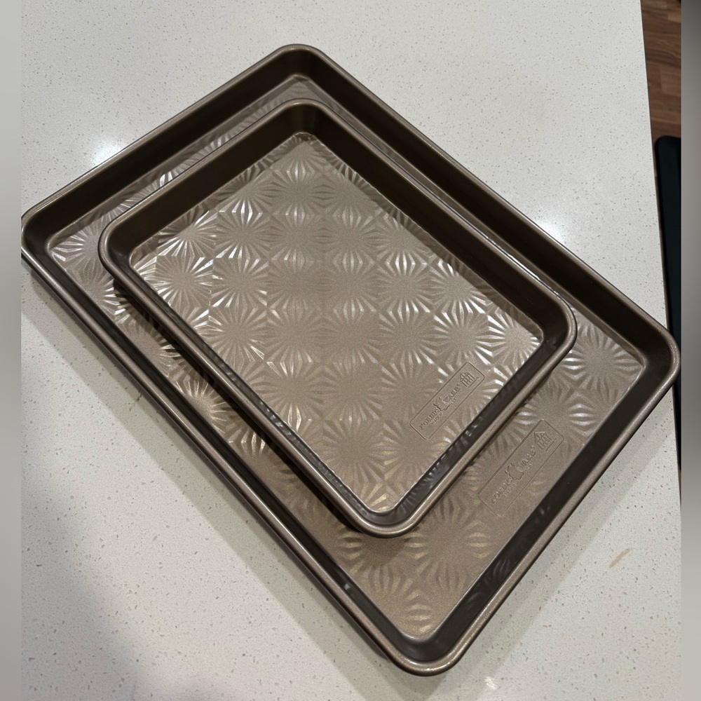 Hearth & Hand with Magnolia Set of 2 Nordic Ware Nonstick Cookie Sheet Bronze